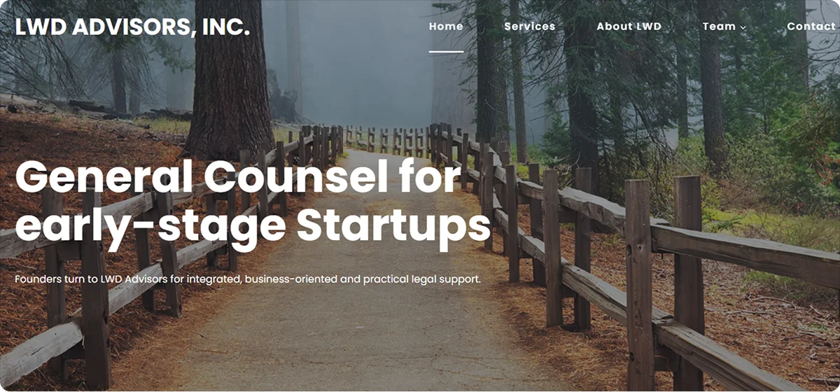 LWD advisors homepage
