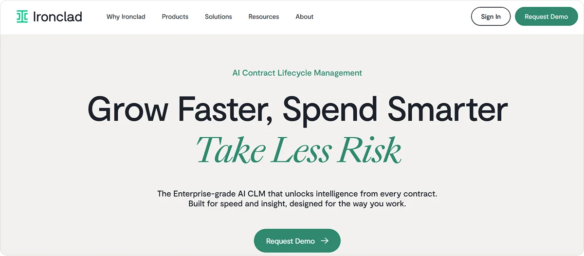 Ironclad homepage