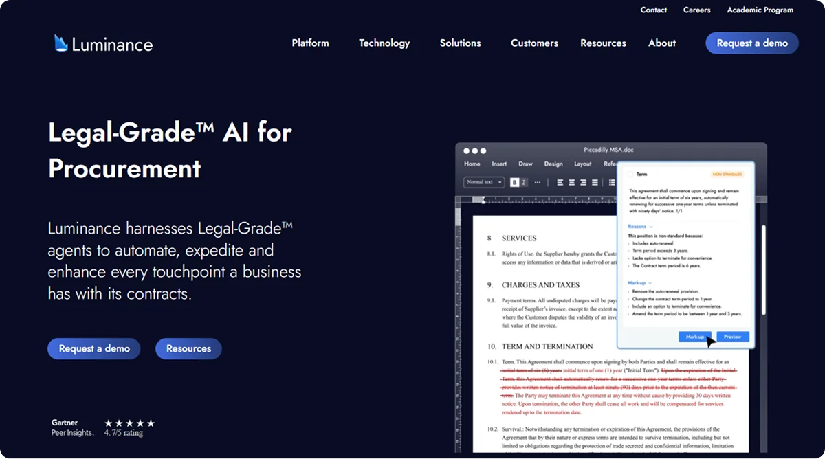 Luminance Homepage