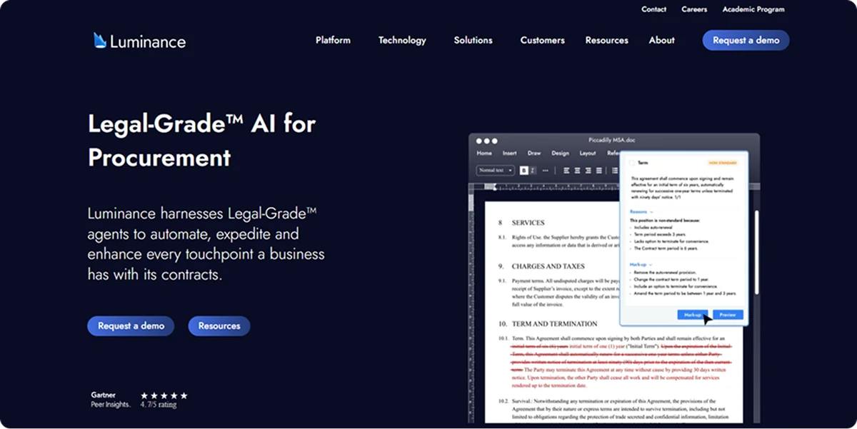 Luminance Homepage