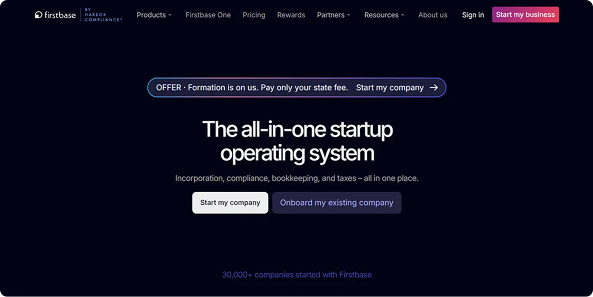 Firstbase Homepage
