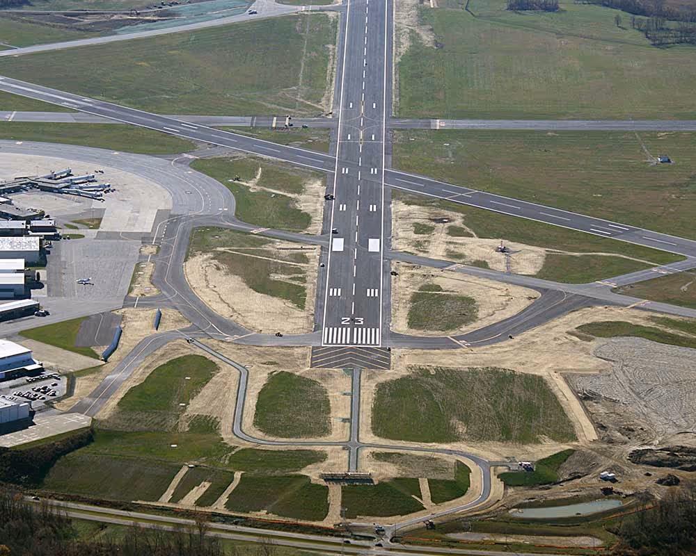 Akron Canton Airport Construction by Wenger Excavating