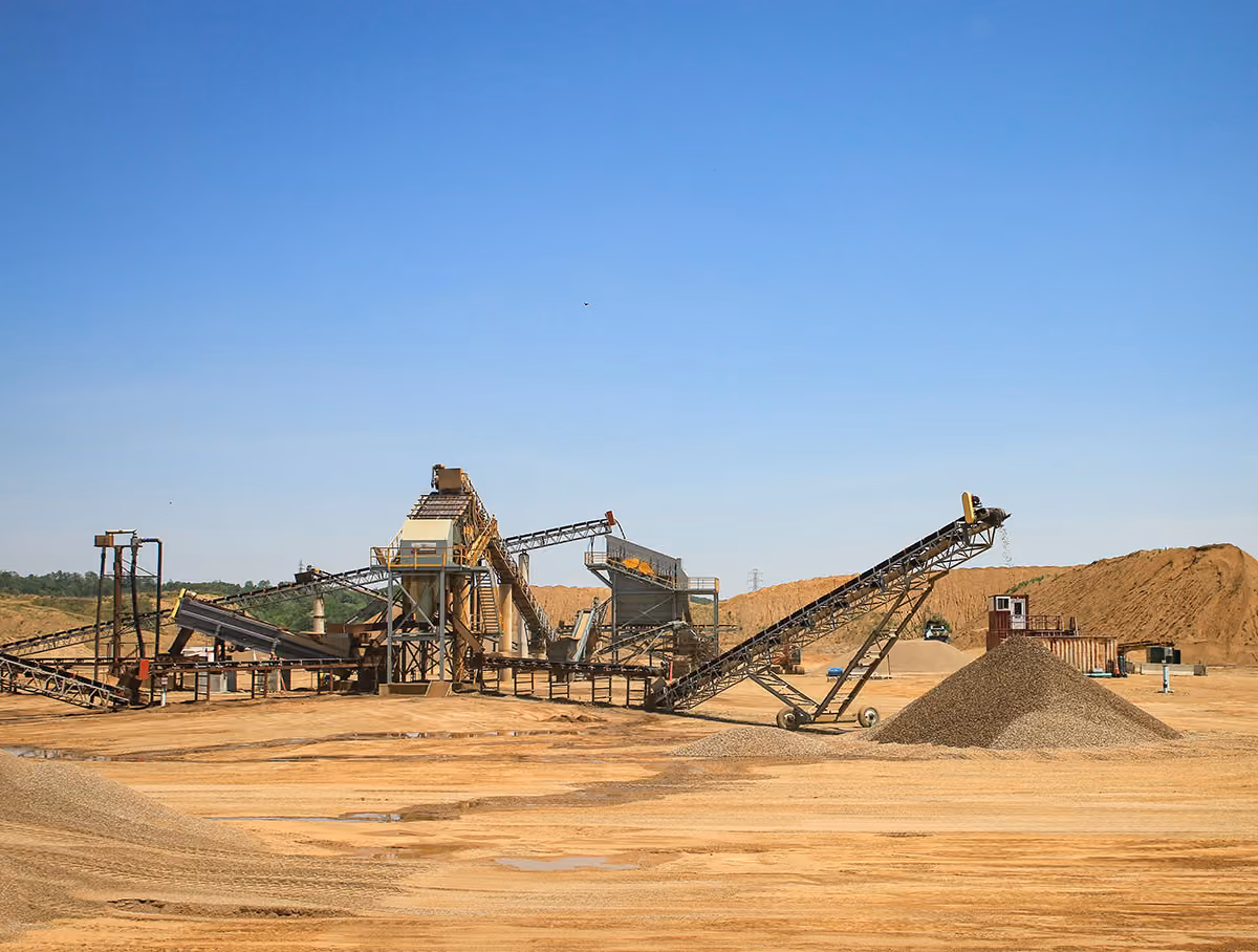 Massillon Materials aggregate processing facility producing quality sand, gravel, and crushed stone for construction projects throughout Ohio.