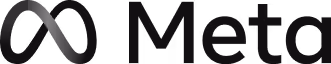 Meta company logo with an infinity symbol next to the word 'Meta'.