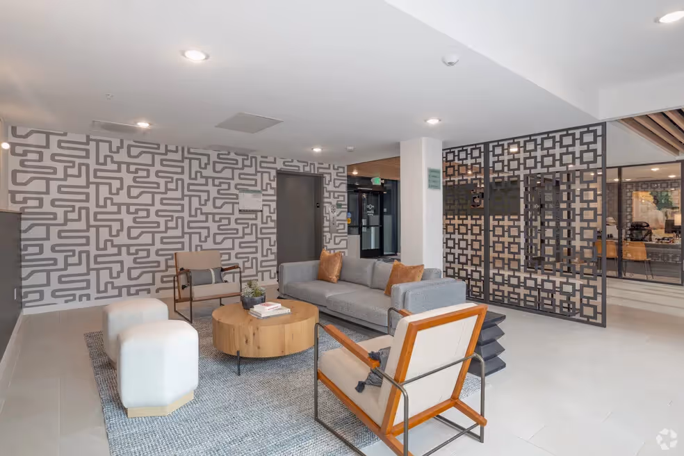 Clubhouse room with lounge seating