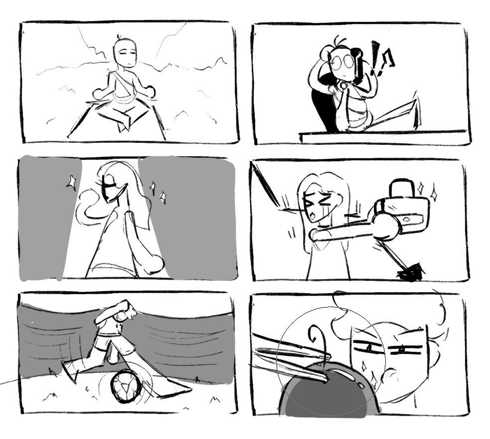 Storyboarding for a 2D animation