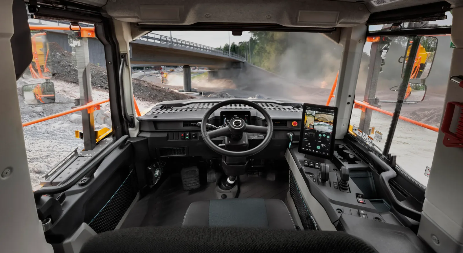 Interfaz de operador intuitiva en el Volvo A25