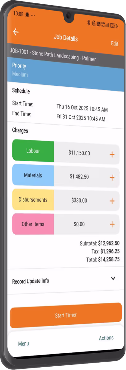 NextMinute: Quoting on mobile