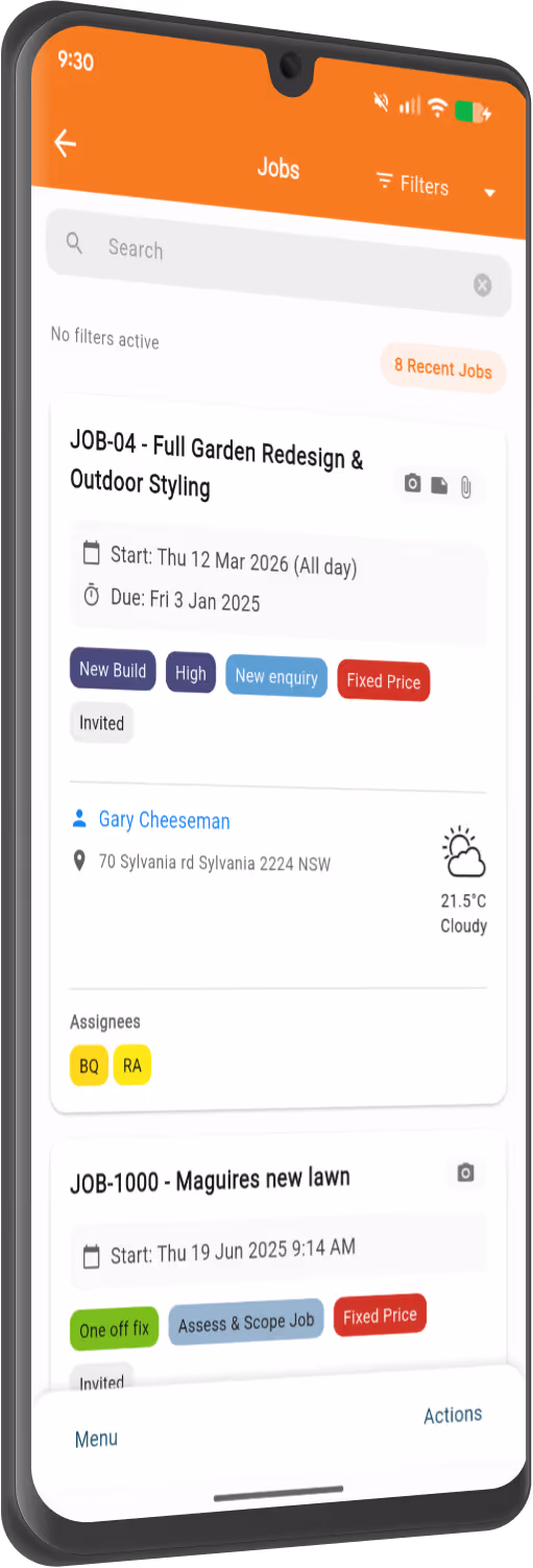 NextMinute - job management on mobile