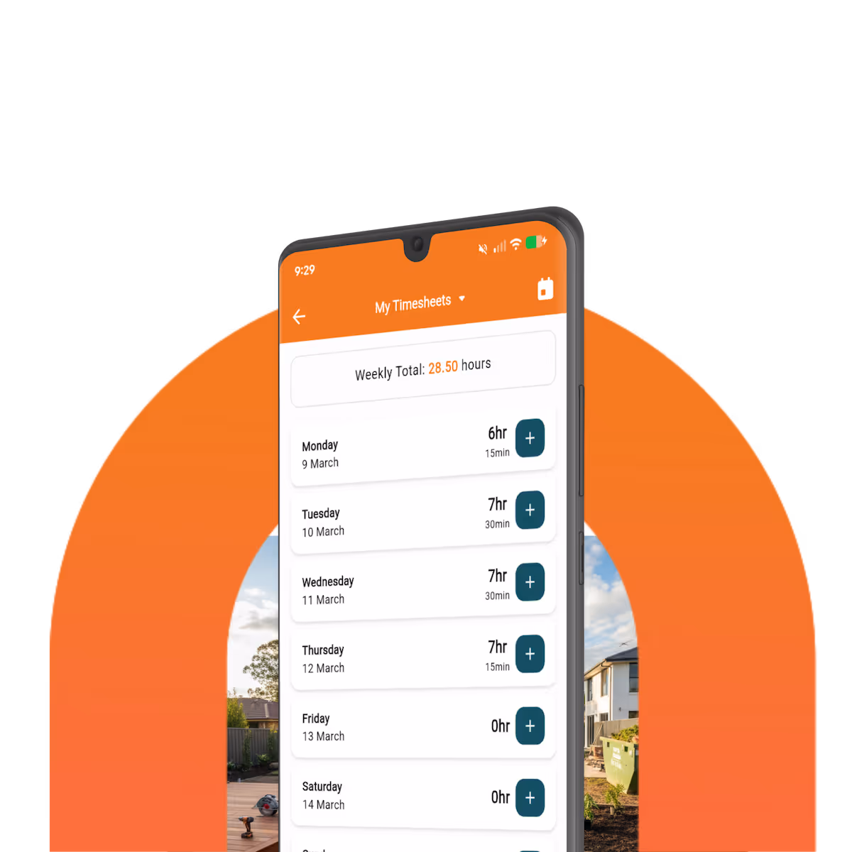NextMinute - timesheets on mobile for tradies