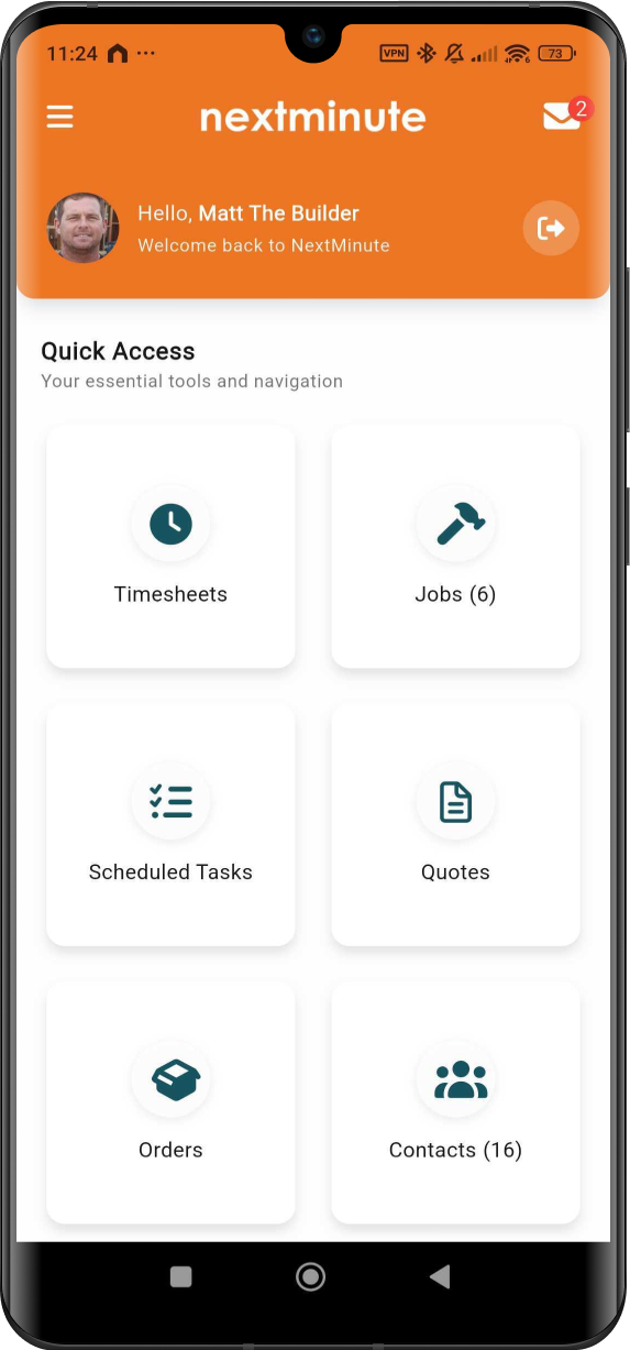 Job details and charges