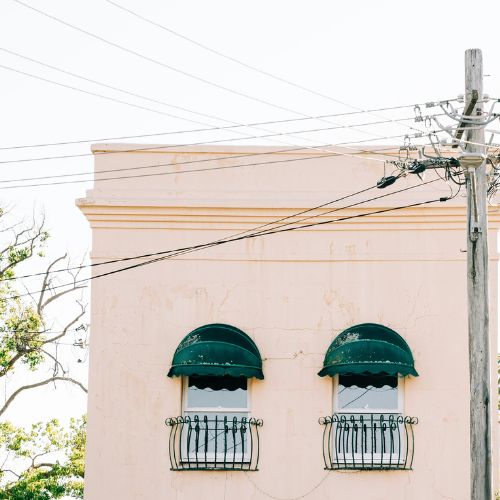 Streetscape of houses in Leichhardt, NSW.