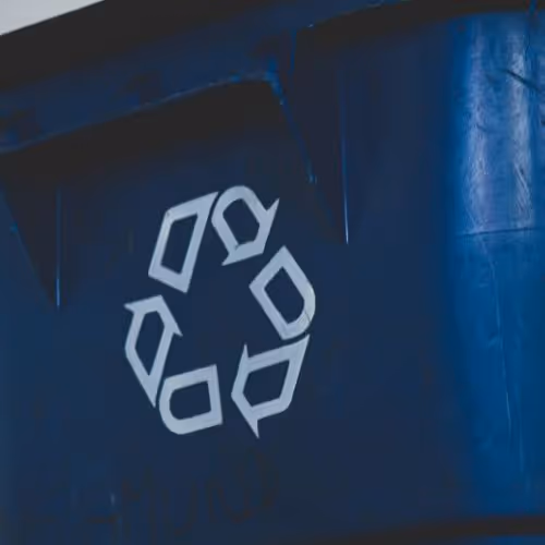 Recycling bin.