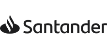 Logo Santander — parceiro BALM
