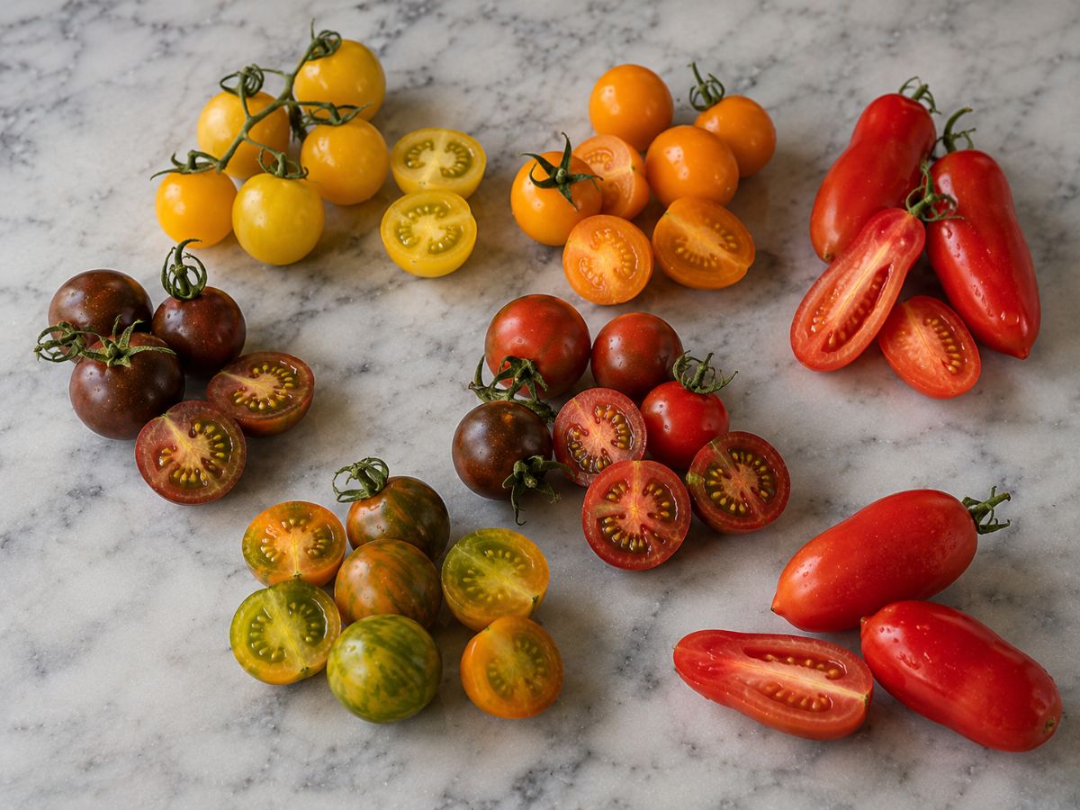 Cherry and paste tomatoes