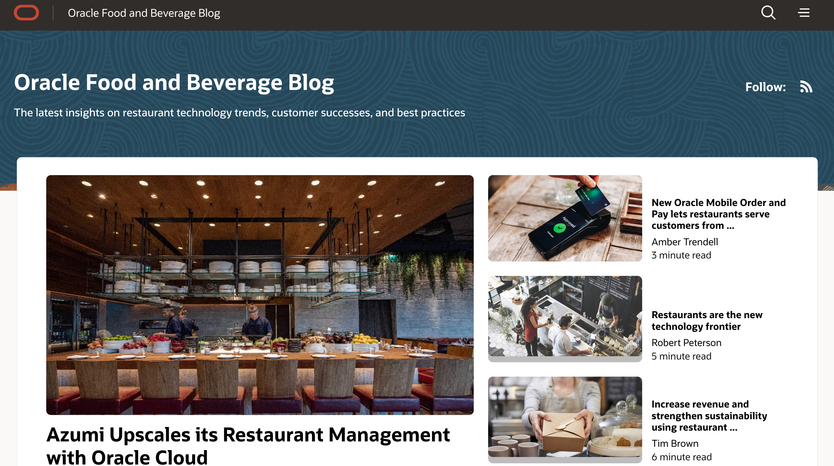 <p>The Oracle Food & Beverage Blog serves as a dynamic <strong>hub of knowledge and insights for professionals in the food and beverage industry. </strong>With a finger on the pulse of the ever-evolving culinary landscape, this blog offers a rich tapestry of articles, tips, and trends, catering to restaurateurs, chefs, and hospitality enthusiasts alike. Whether it's delving into the latest technology innovations, exploring culinary creativity, or sharing best practices for restaurant management, the Oracle Food & Beverage Blog provides a valuable resource to stay informed and inspired in the world of dining and hospitality.</p>