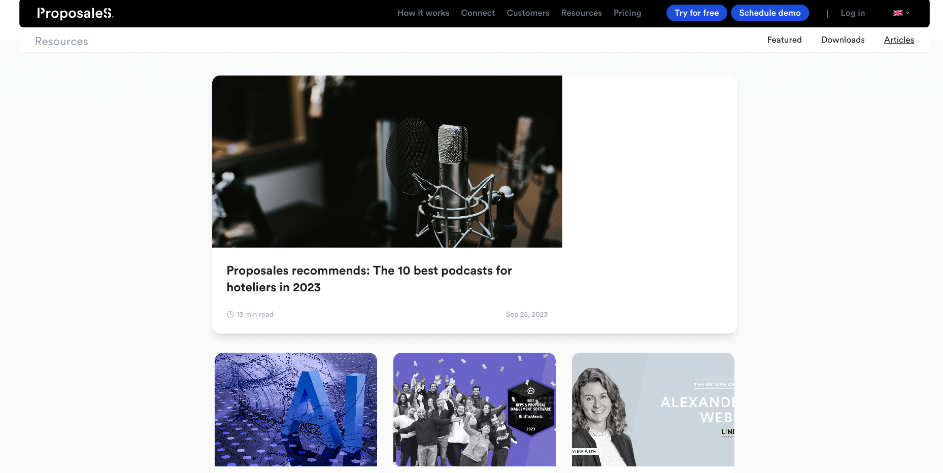 <p>The Proposales Blog is a <strong>treasure trove of best practices and tips for professionals in the hospitality industry.</strong> Stay tuned for updates about the latest trends in the industry, sales and marketing best practices and especially on RFP & Proposal Management and the MICE industry.</p>
