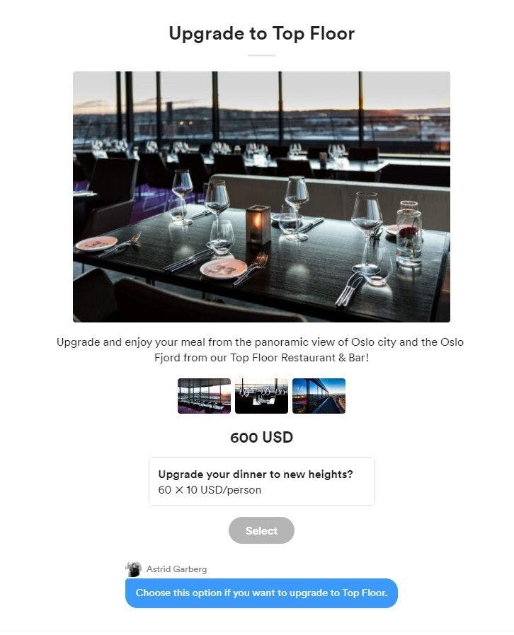 <p>See how this property is offering their top-floor venue as a premium option</p>
