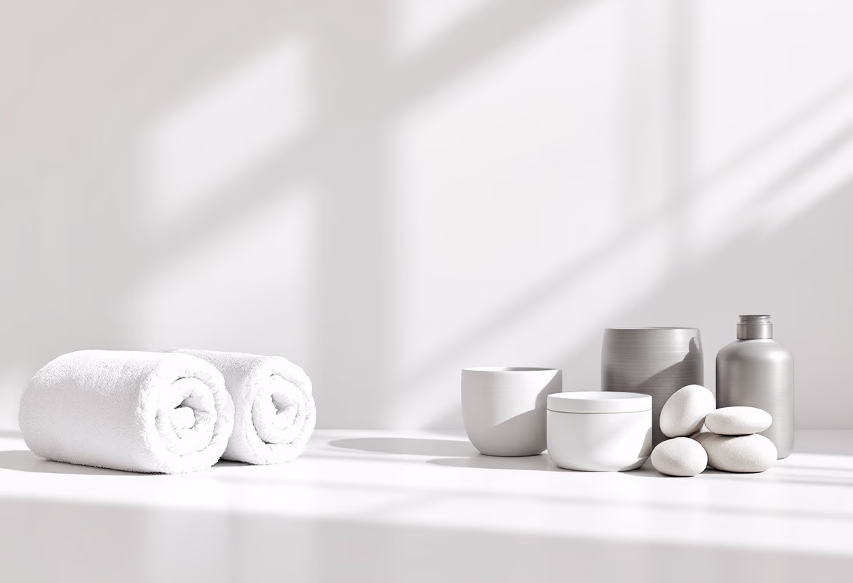 [background image] cozy spa setting (for a massage therapist)