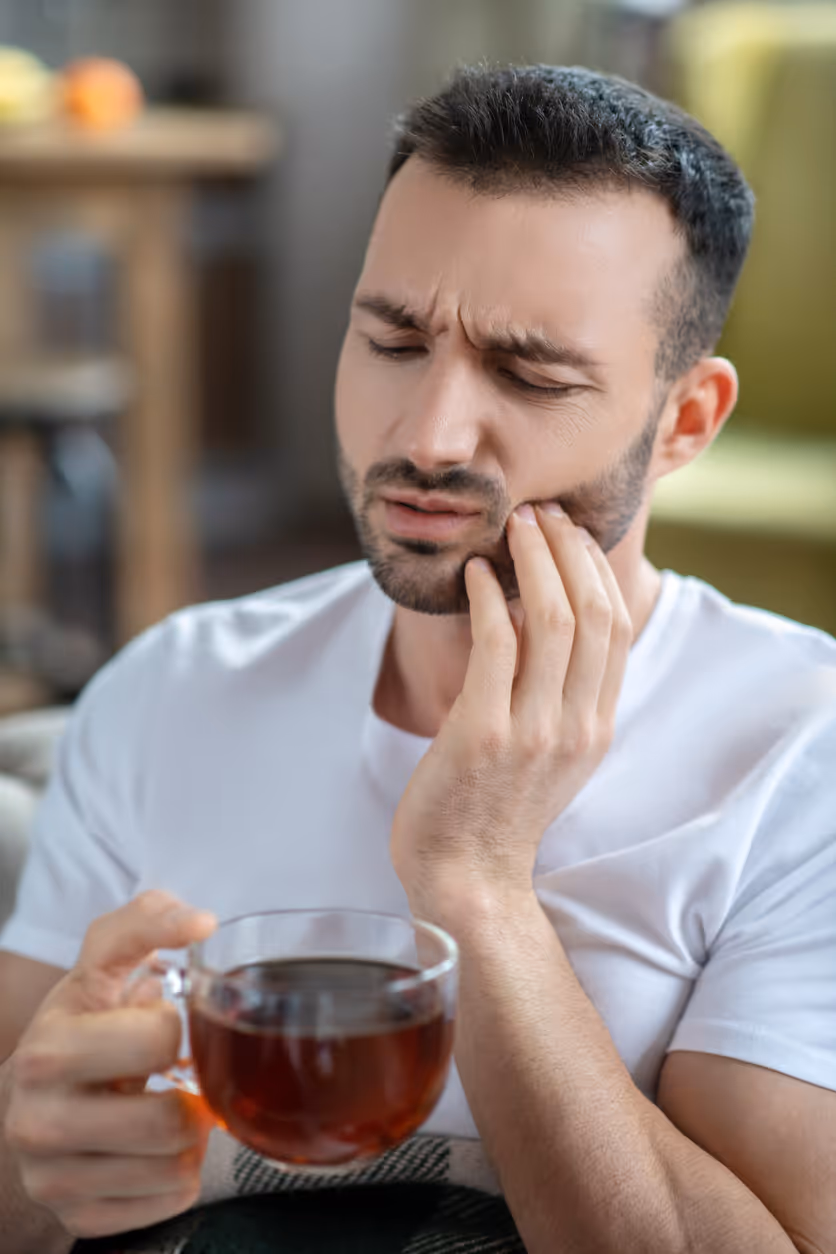 Pain from impacted wisdom tooth