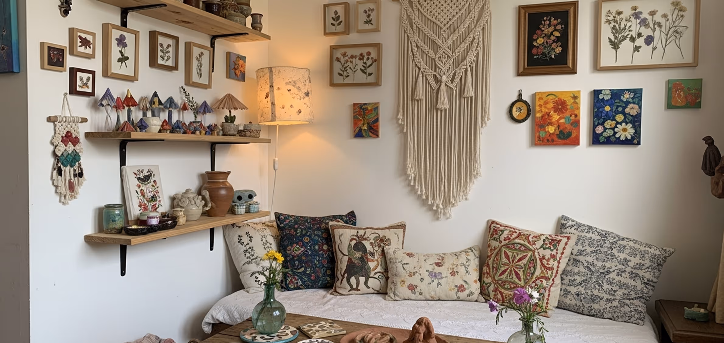 Decorating Small Spaces with Handcrafted Art