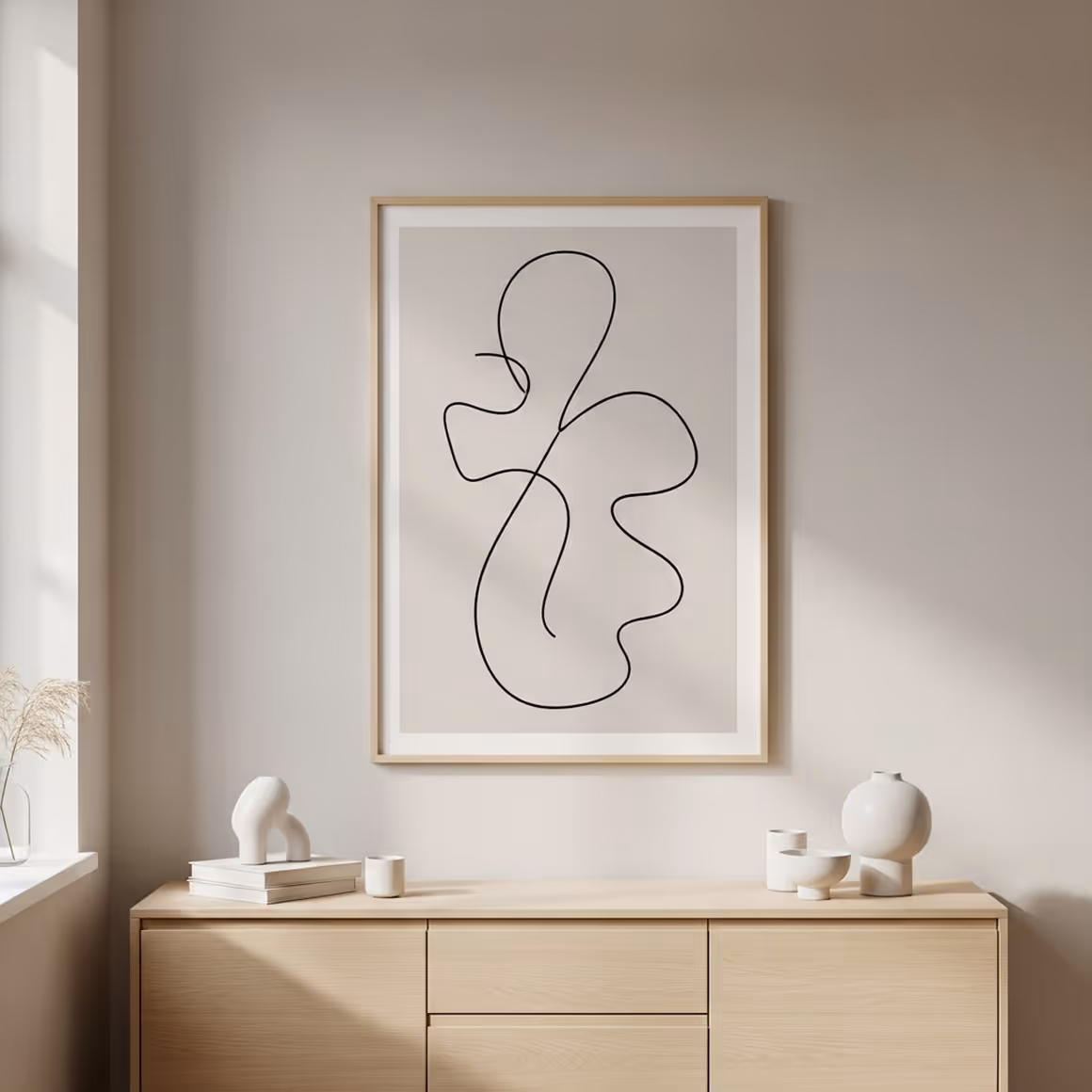 Abstract Line Art Print