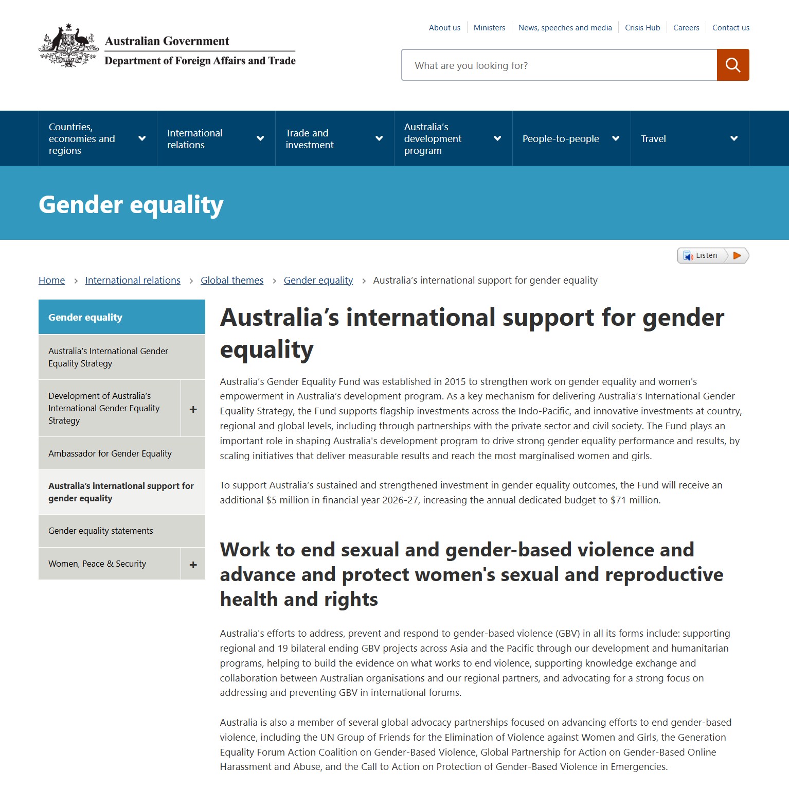A screenshot of the webpage