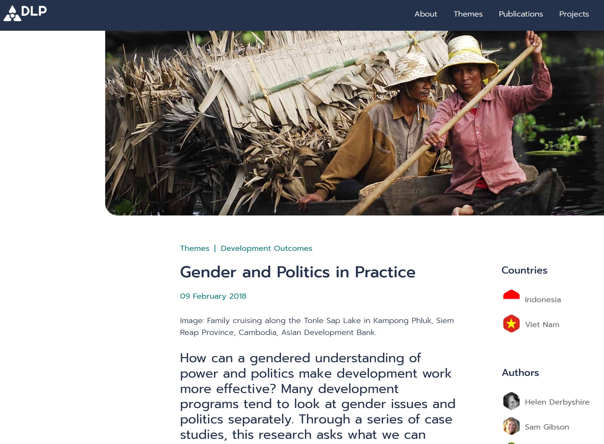 A screenshot of the website