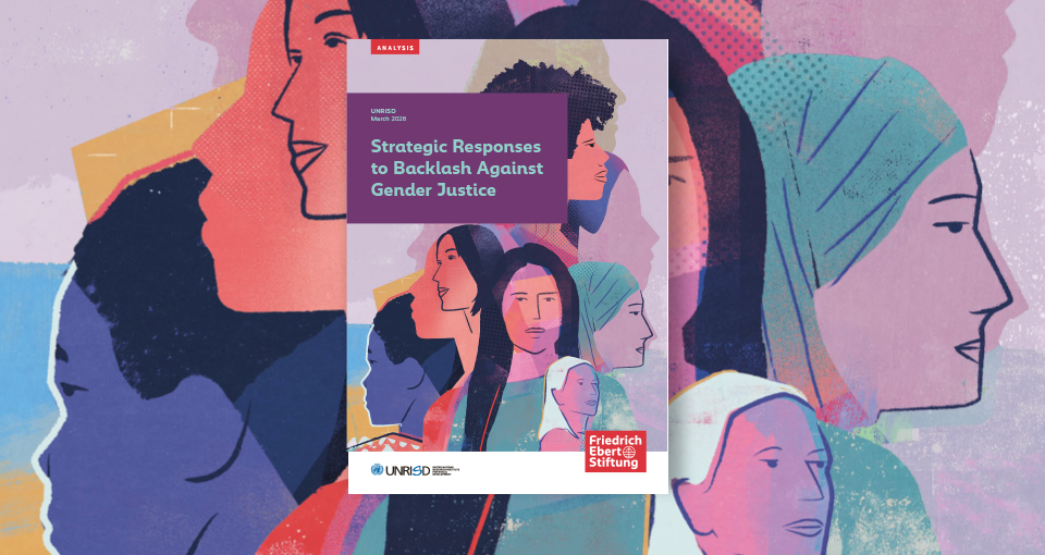 Cover of the UNRISD and FES paper Strategic Responses to Backlash Against Gender Justice.
