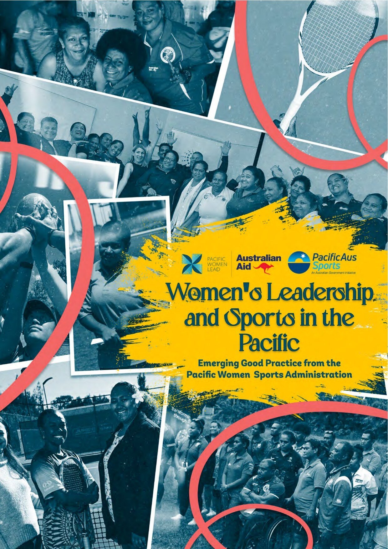 Cover of the Pacific Women Lead report 'Women's Leadership and Sport in the Pacific'.