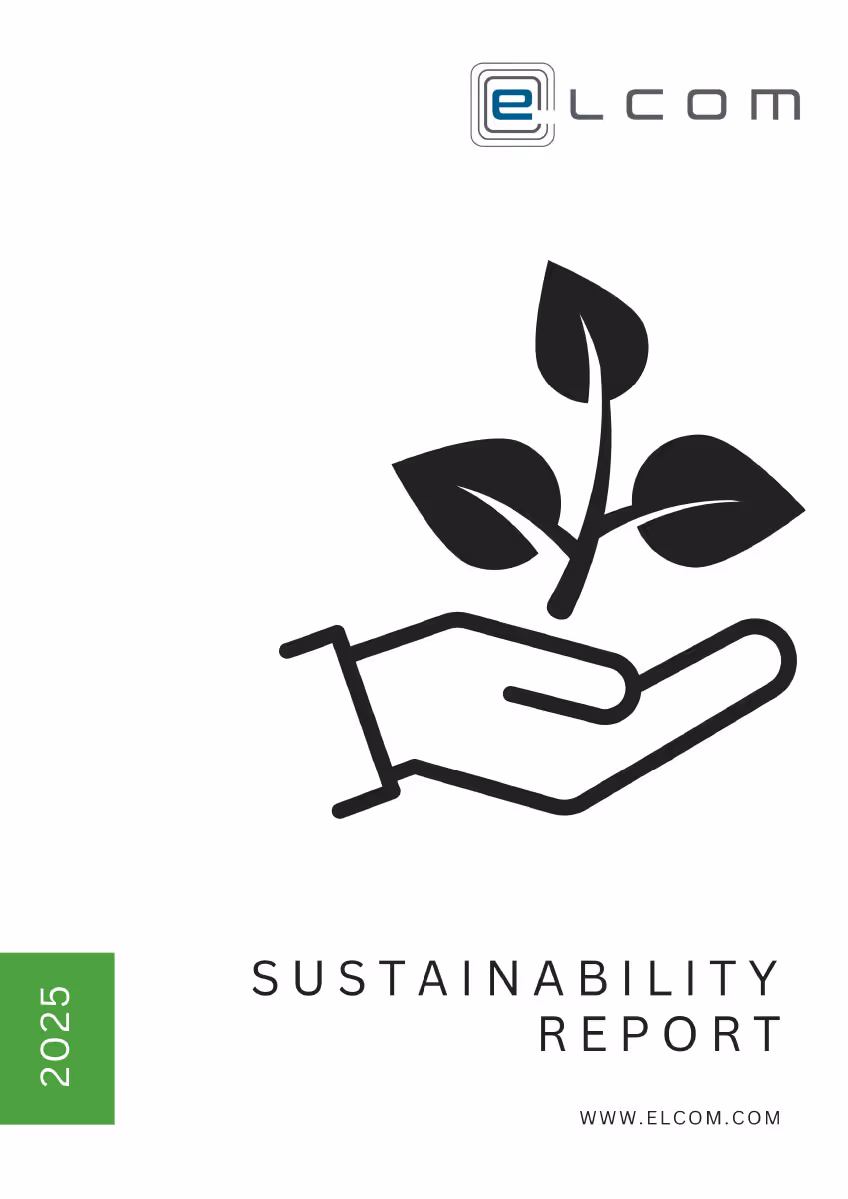 Cover image for Elcom's Sustainability Report 2025