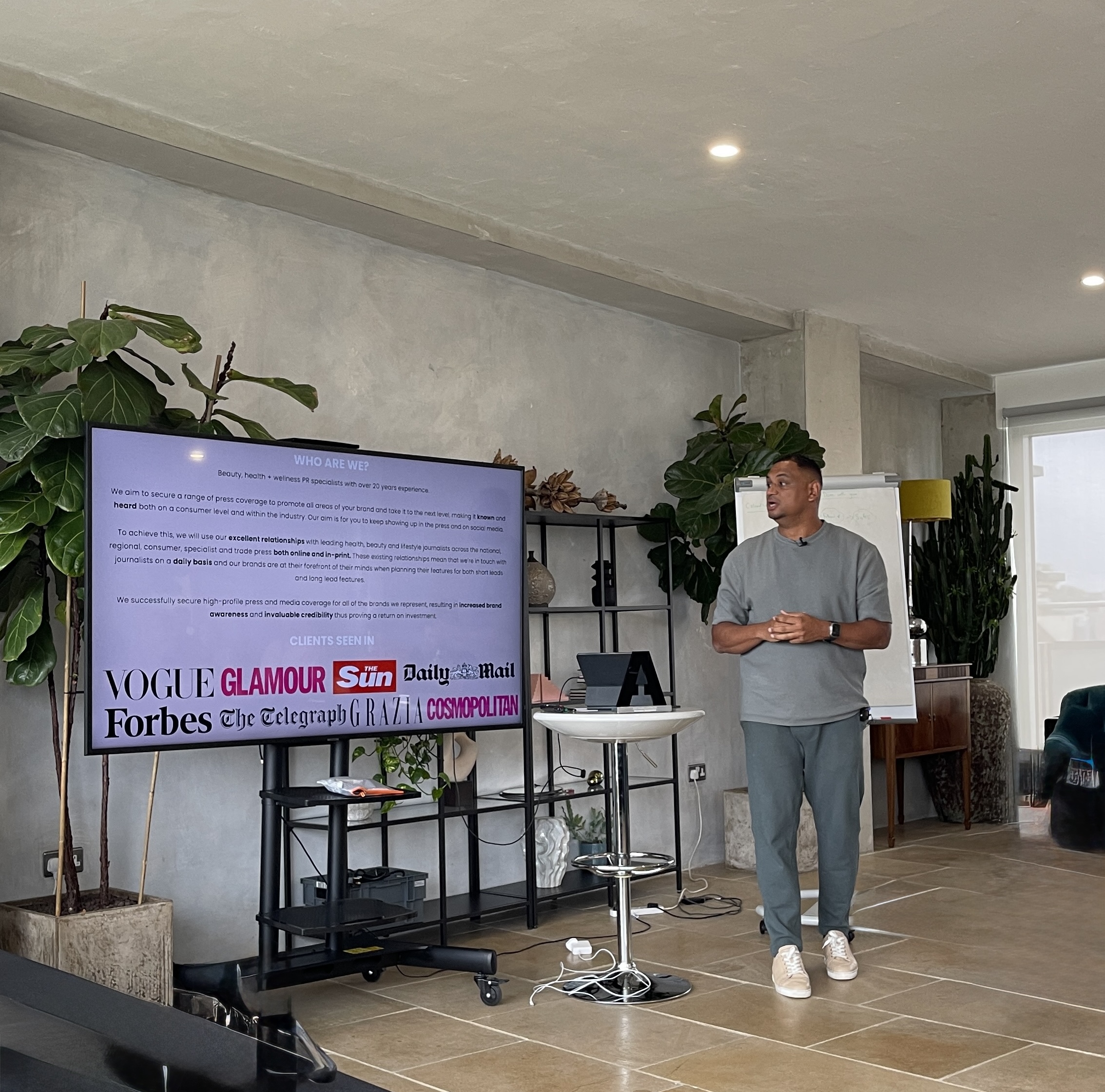 Shayne Williams speaking at an industry event