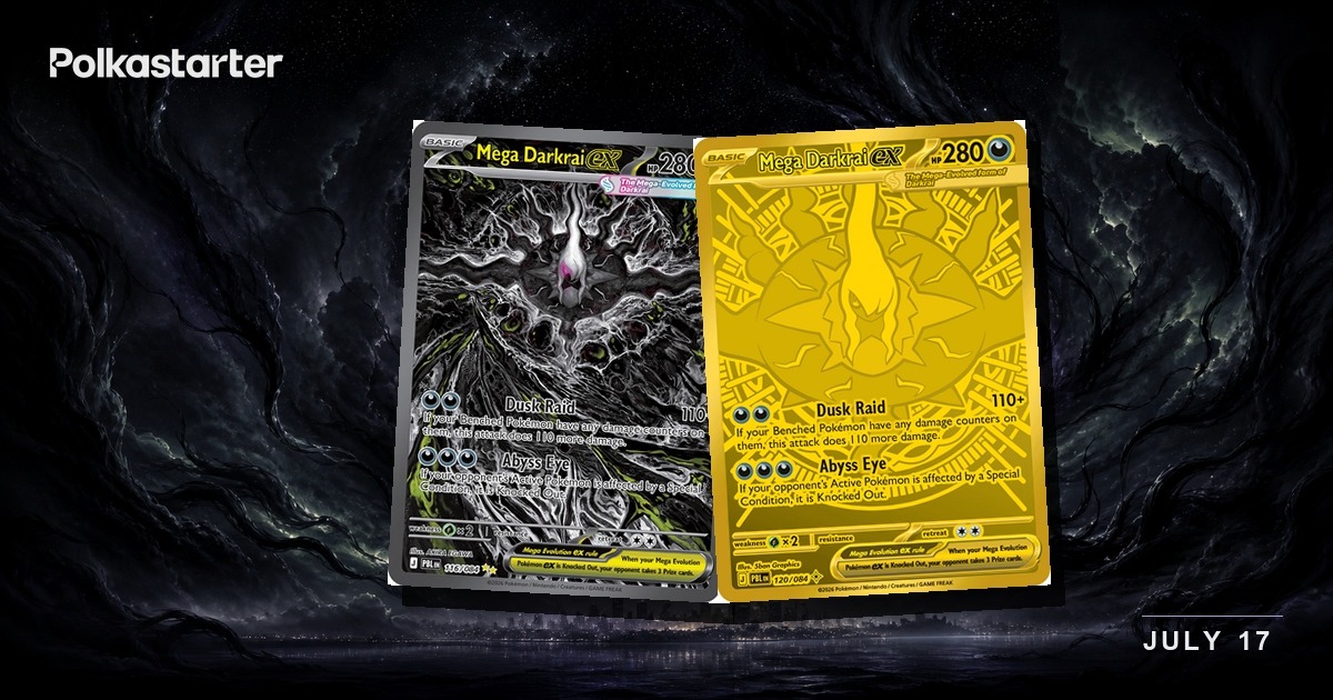The Pitch Black chase cards, led by the Mega Darkrai ex Special Illustration Rare and Mega Hyper Rare