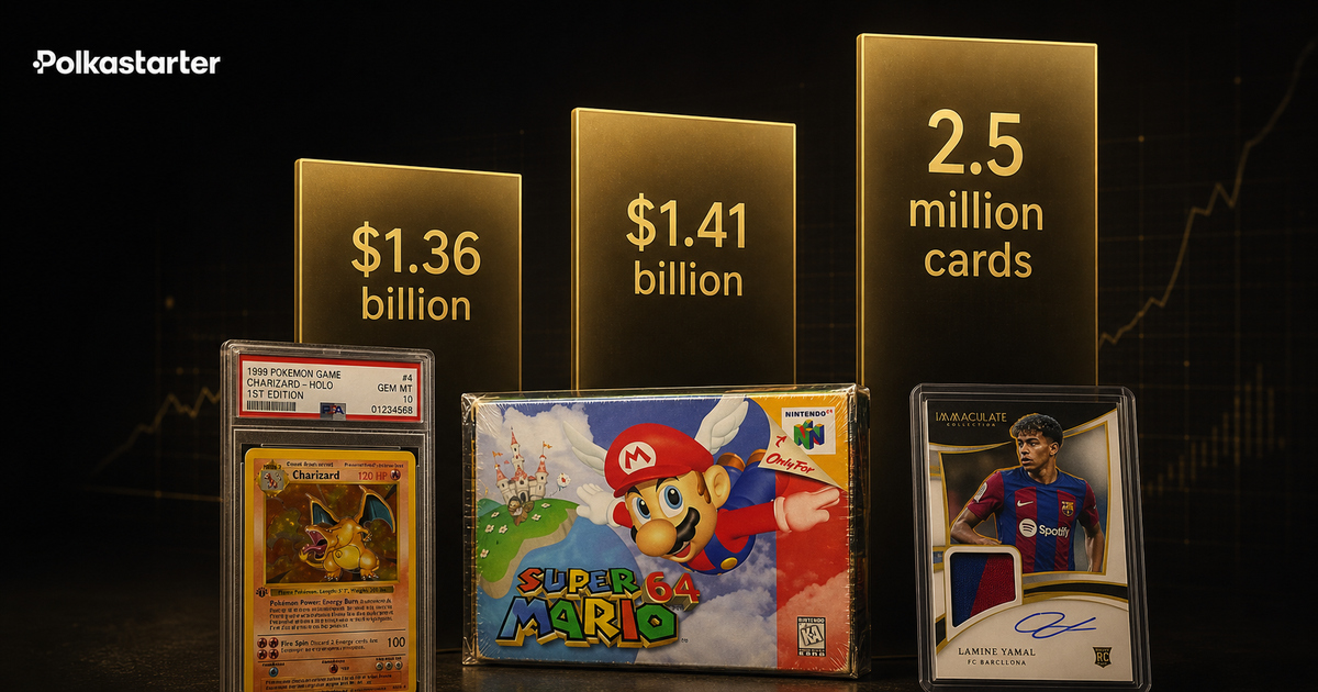 The 2026 collecting boom measured: record eBay card sales, a record Heritage half, and record PSA grading volume
