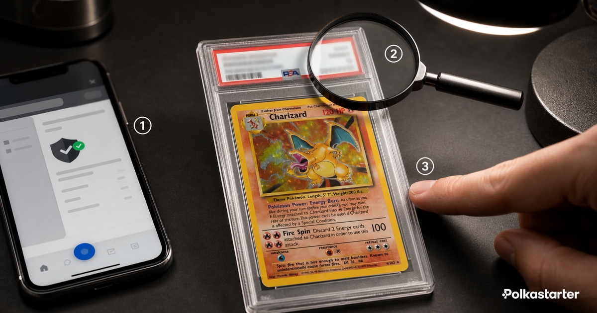 How to verify a graded card: the cert lookup, the match check, and the physical slab inspection