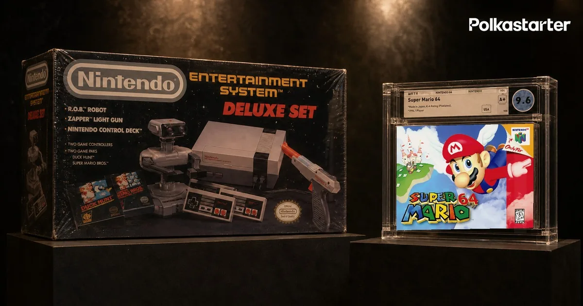 The records of the retro gaming boom: the $120,000 sealed NES Deluxe Set and the $1.56 million Super Mario 64