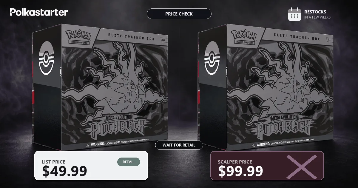 The Honest Math on Each Product. Pitch Black MSRP versus street prices: the ETB is already selling for roughly double its list price
