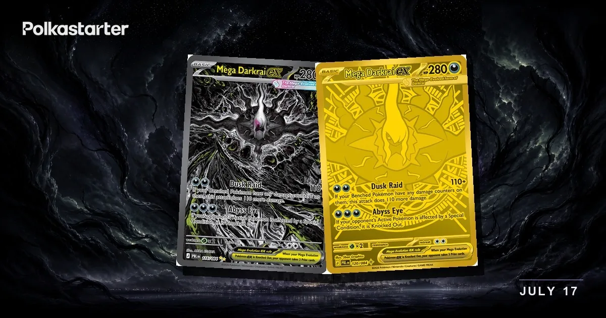 The Pitch Black chase cards, led by the Mega Darkrai ex Special Illustration Rare and Mega Hyper Rare