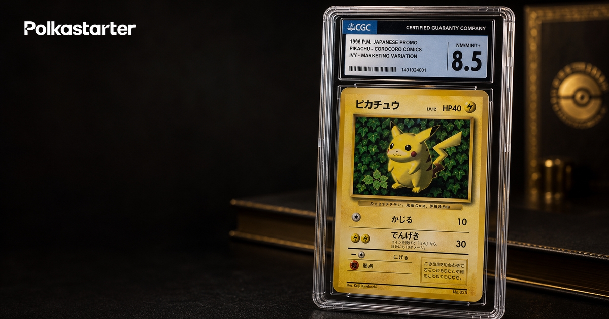 vy Pikachu 1996 CoroCoro promo Pokemon card in a CGC 8.5 slab after its reported 3.3 million dollar private sale