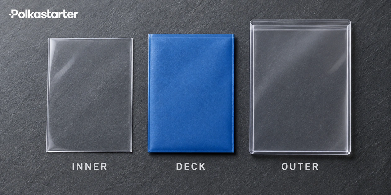 Editorial illustration comparing separate inner, deck and outer protective sleeves