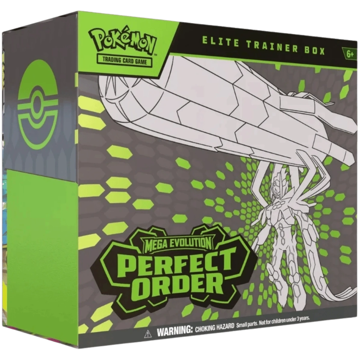Mega Evolution Perfect Order Elite Trainer Box with Mega Zygarde artwork