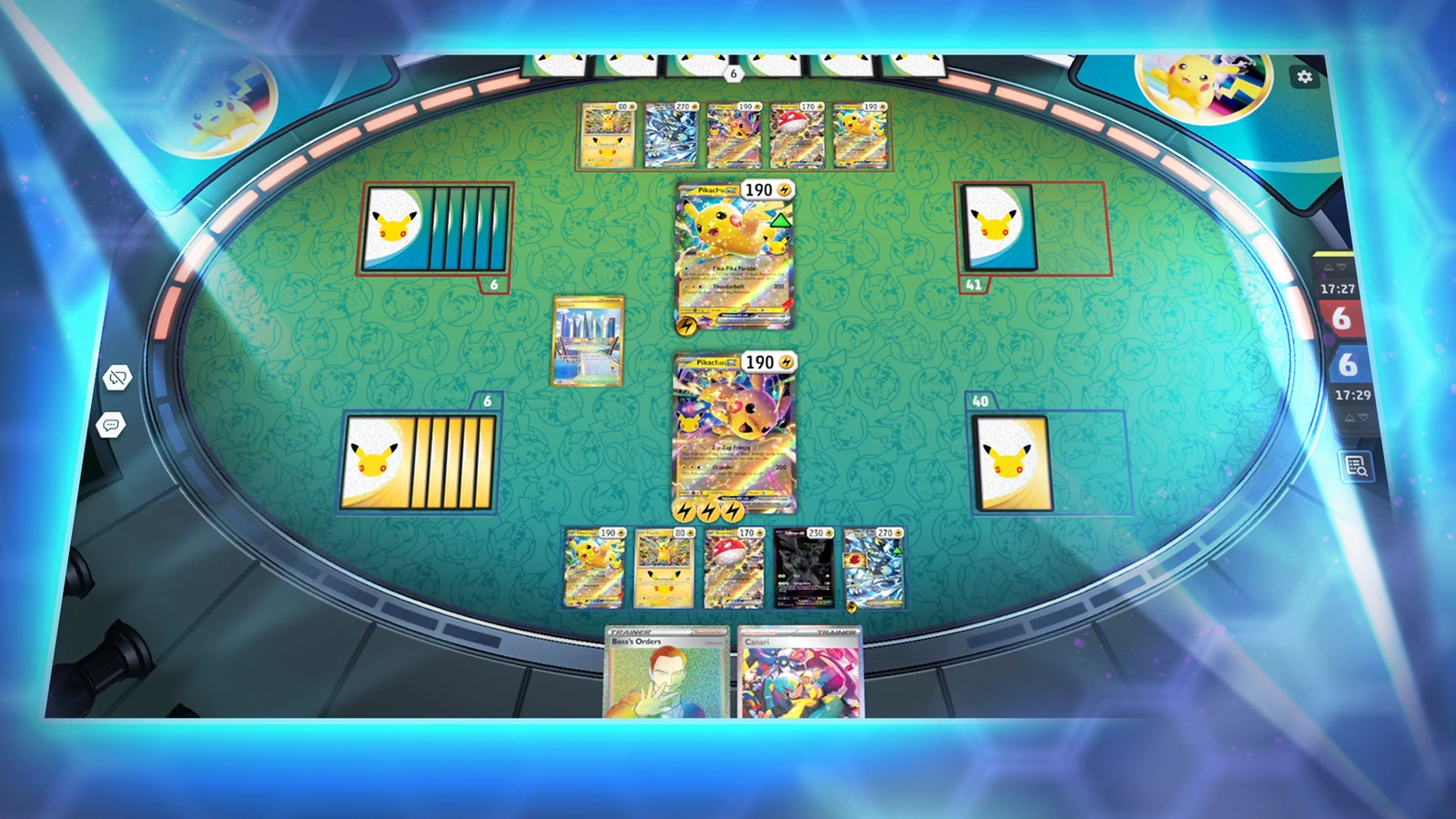 Official Pokémon TCG Live anniversary Battle Board stadium artwork