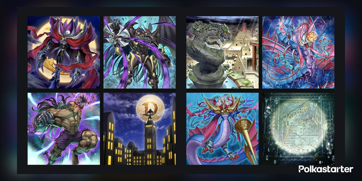 Artwork from Beyond the Brave's Destiny HERO and Atlantis cards