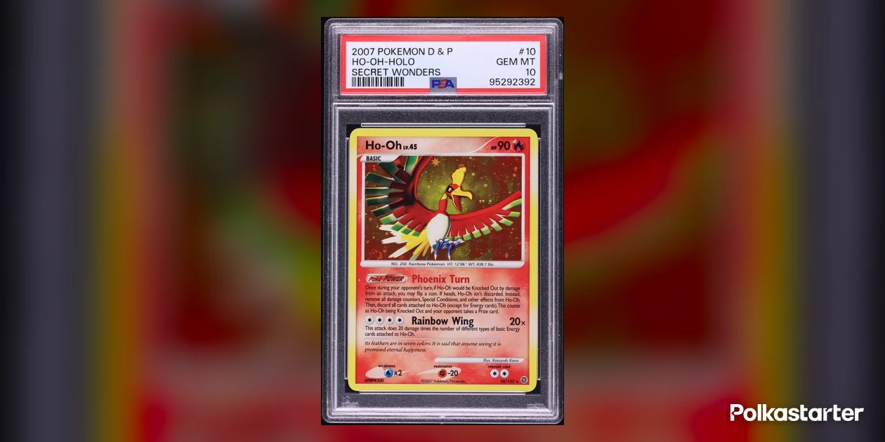 Diamond and Pearl Secret Wonders holo Ho-Oh #10 in a PSA Gem Mint 10 holder