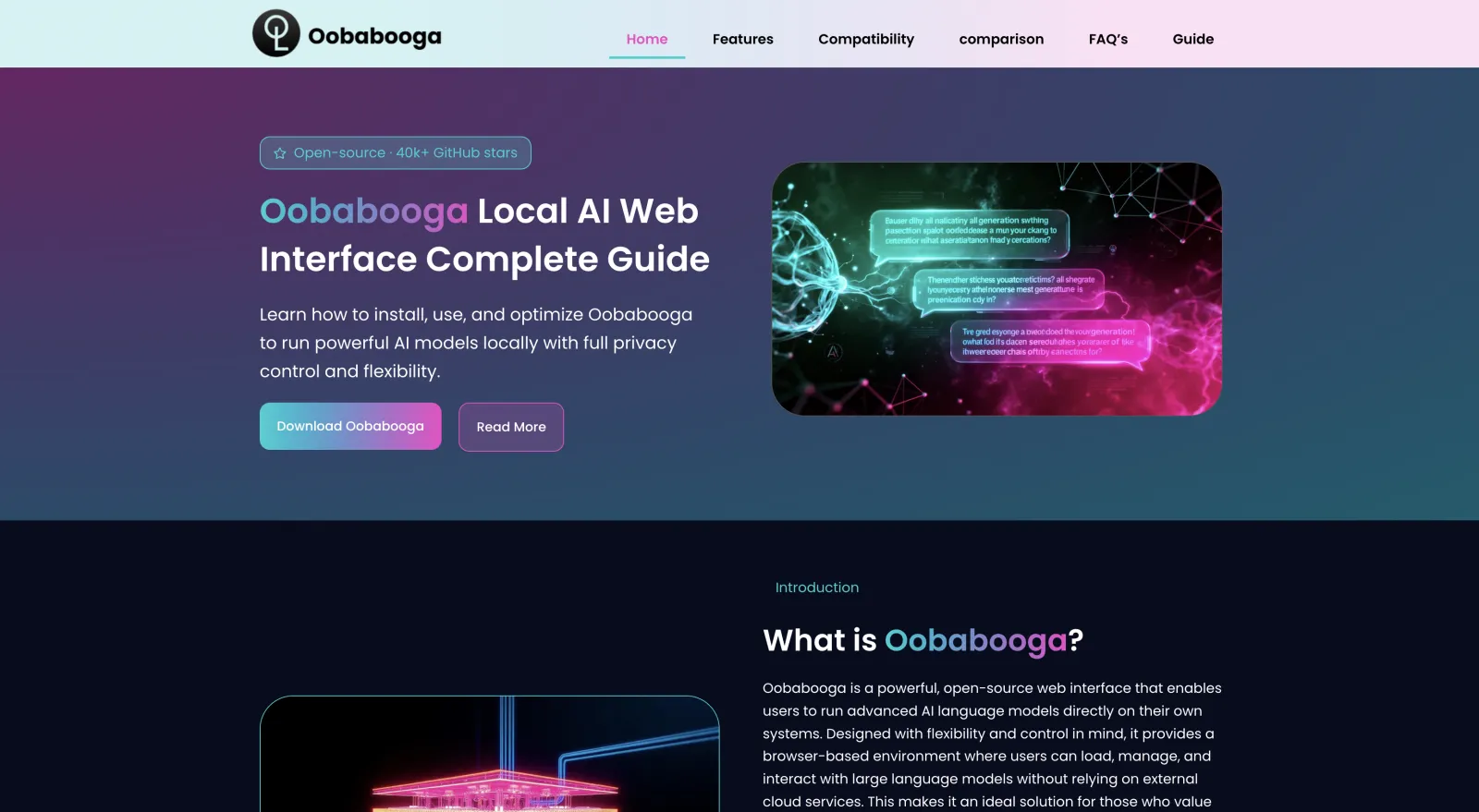 text-generation-webui (oobabooga) interface