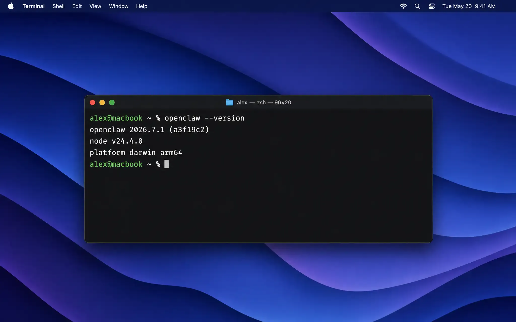 openclaw --version