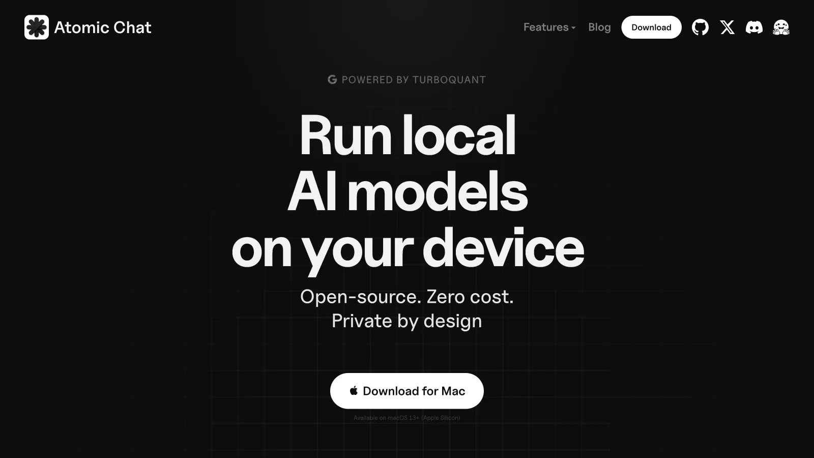 Atomic Chat — run local AI models on your device