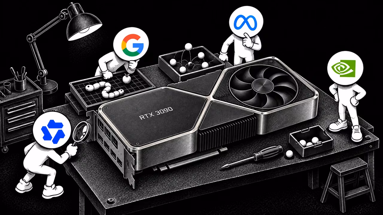 RTX 3090 Founders Edition in a miniature AI model testing workshop