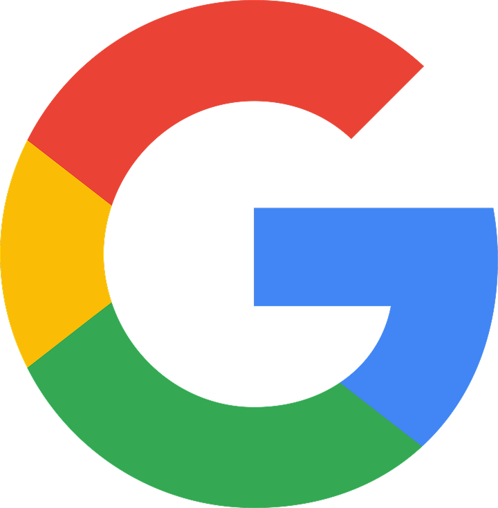 Google Logo in den Farben Rot, Gelb, Grün und Blau.