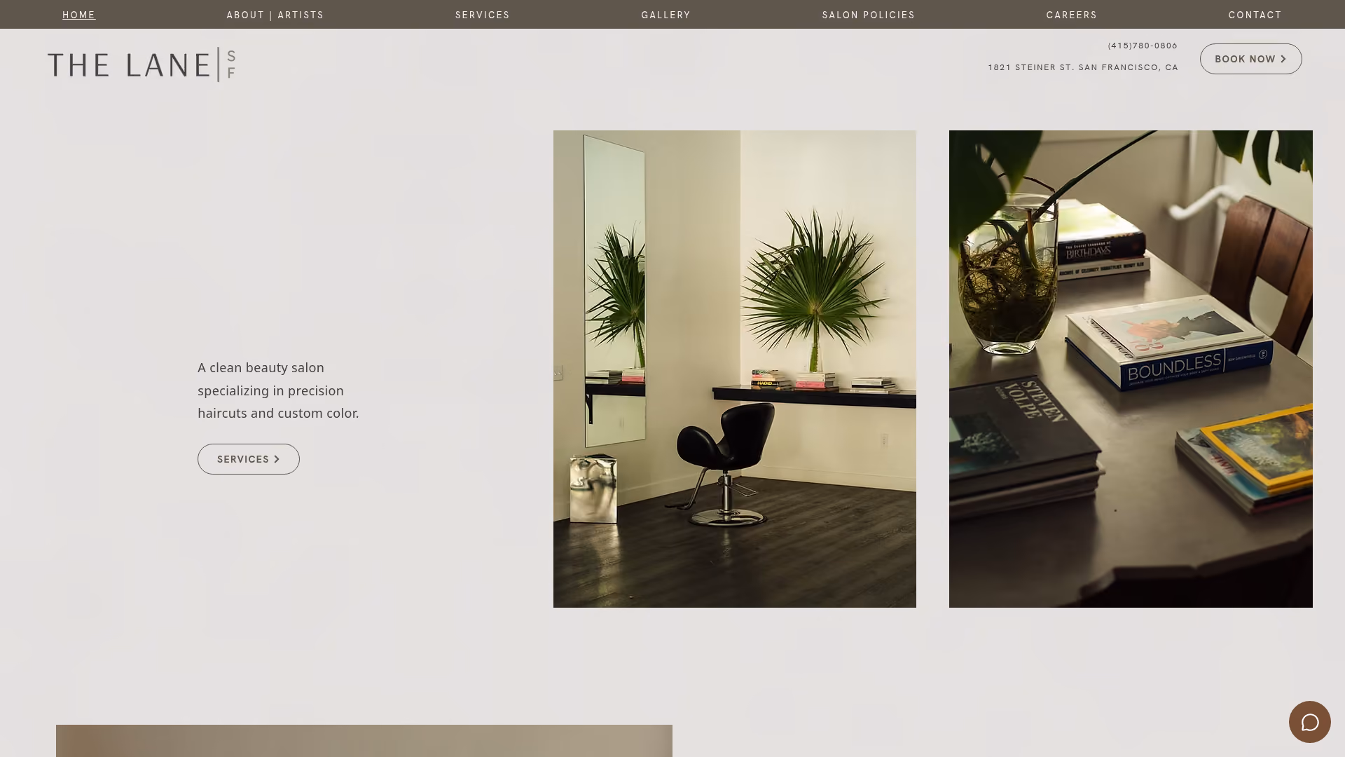 The Lane website screenshot